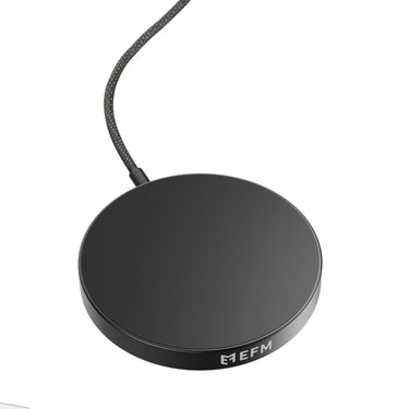 EFM Qi2 15W Wireless Charge Pad with Up To 15W Qi2 Certified Wireless Output - Black